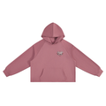 Unisex Vintage Wash Raw Edge Boxy Hoodie